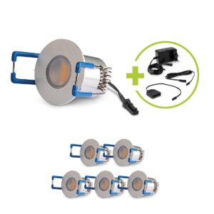 Mini LED Einbaustrahler 3000K Warmweiß | rund | 1,5 Watt | 12 Volt | IP20 | 6er Set