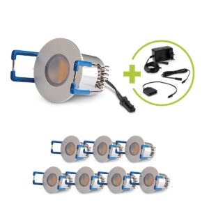 Mini LED Einbaustrahler 3000K Warmweiß | rund | 1,5 Watt | 12 Volt | IP20 | 8er Set