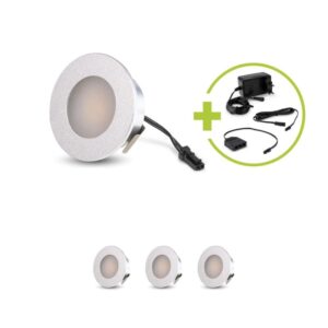 Mini LED Einbaustrahler 4000K Neutralweiß | rund | 12V | 1,2W | IP20 | Ausschnitt Ø32mm | 4er Set
