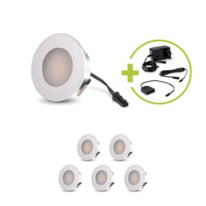 Mini LED Einbaustrahler 4000K Neutralweiß | rund | 12V | 1,2W | IP20 | Ausschnitt Ø32mm | 6er Set