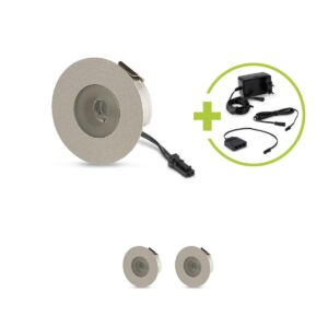 Mini LED Einbaustrahler 4000K Neutralweiß | rund | 12V | 1,2W | IP20 | Ausschnitt Ø36mm | 3er Set