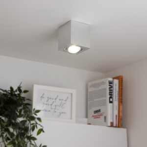 LED Aufbaustrahler GU10 Neutralweiß Eckig Schwenkbar 230V Alu-gebürstet