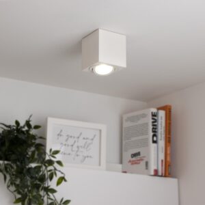 LED Aufbaustrahler GU10 Neutralweiß Eckig Schwenkbar 230V weiß