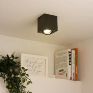 LED Aufbaustrahler | GU10 | Warmweiß | Dimmbar | Eckig | Schwenkbar | 230V | schwarz