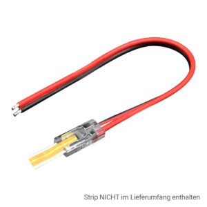LED Streifen Anschluss Stecker 5mm 2Pin für einfarbige COB LED-Streifen IP20 DC24V/3,5A