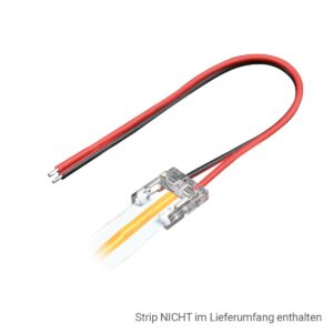 LED Streifen Anschluss Stecker - Strip Anschluss 10mm 2Pin für einfarbige COB LED-Streifen IP20 DC24V/3,5A