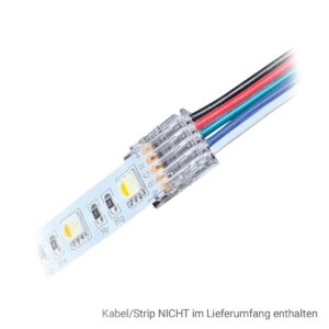 LED Streifen Anschluss Stecker – Strip Anschluss 12mm 5Pin für RGBW LED-Streifen IP20 DC24V/3,5A