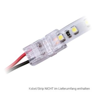 LED Streifen Anschlusskabel mit Stecker 8mm 2Pin für einfarbige LED-Streifen IP65 DC24V/5A – Die perfekte Verbindung für Dein Beleuchtungsprojekt