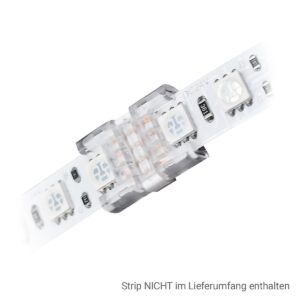 Strip Verbinder 10mm 4Pin für RGB LED-Streifen IP20 DC24V/5A – Für eine einfache und stabile Verbindung Deiner RGB LED-Beleuchtung