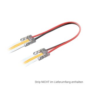 Strip Verbinder Kabel 10mm 2Pin für einfarbige COB LED-Streifen IP20 DC24V/3,5A – Die perfekte Lösung für Deine einfarbige COB LED-Beleuchtung
