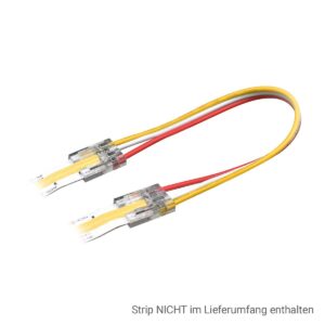 Strip Verbinder Kabel 10mm 3Pin für CCT COB LED-Streifen IP20 DC24V/3,5A – Der perfekte Verbinder für Deine CCT LED-Beleuchtung