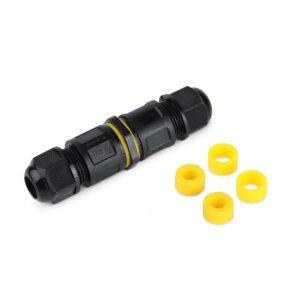 Wasserdichter Kabelverbinder IP68 – 230V | 450V | 2-fach 3-polig | Kabel 0,5-2,5mm²