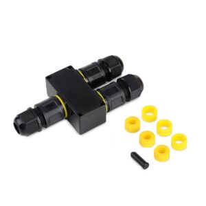Wasserdichter Y-Kabelverbinder IP68 – 230V | 450V | 3-fach 3-polig | Kabel 0,5-4mm² – Perfekt für Außeninstallationen und industrielle Anwendungen
