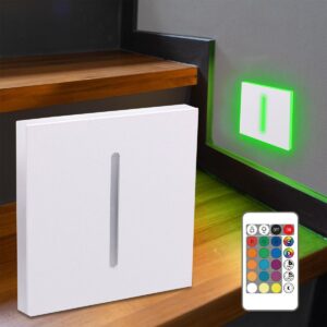 LED Treppenstufenbeleuchtung eckig weiß - Lichtfarbe RGB+CCT 2W - Lichtaustritt Fokus