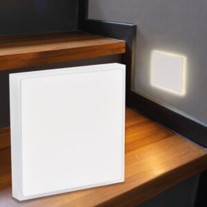 Treppen Stufen Beleuchtung eckig weiß - Lichtfarbe CCT 1,5W - Lichtaustritt Halo