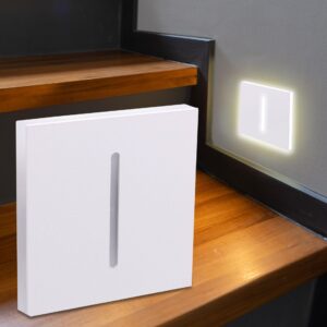 Treppenstufenbeleuchtung eckig weiß - Lichtfarbe CCT 1,5W - Lichtaustritt Fokus