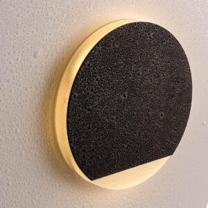 ⭐🌧️ Treppenstufenbeleuchtung außen 68mm – rund, Schwarz, warmweiß – Lichtaustritt Orbis – IP44 für Außentreppen