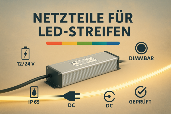 12V und 24V LED-Streifen-Netzteile als Alternative zu LED Konstantstrom-Netzteilen