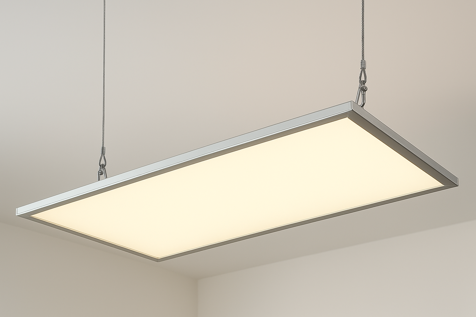 Seilabhängung für LED Panel