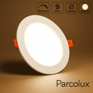 LED Einbau Panel rund weiss dimmbar - Lichtfarbe Neutralweiß 4000K - Ausführung 9W