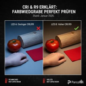 CRI und R9 bei LED-Streifen: Farbwiedergabe verstehen und prüfen