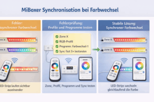 MiBoxer Synchronisation bei Farbwechsel