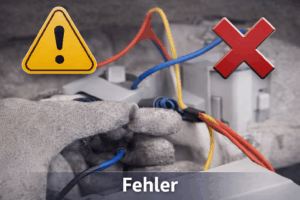 Das Bild zeit eine schlechte Verkabelung was zu Fehlern führt.
